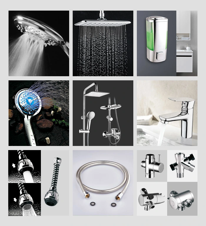 Multi Functions Wall Mounted High Quality ABS Shower Head with Adjustable Ball Joint