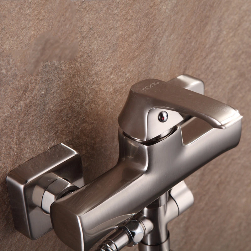 Momali Wall Mounted Brushed Nickel Kitchen Faucet