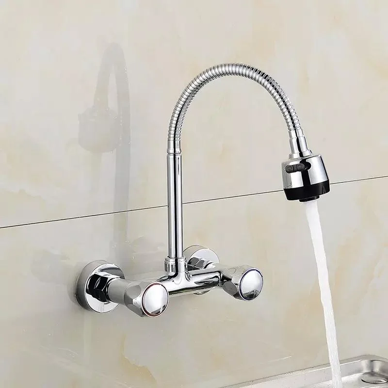 Stainless Steel Modern Kitchen Wall Mounted Contemporary Kitchen Faucet