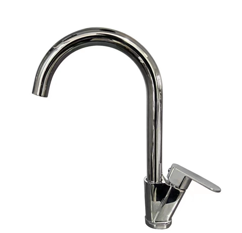 Single Handle Single Hole Faucet High Arc Cold Water Sink Faucet for Kitchen, Outdoor, Garden and Bar